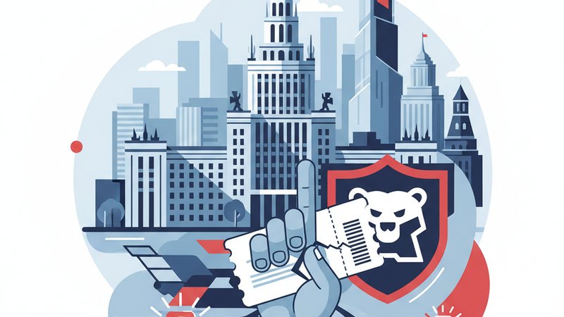 Современная иллюстрация на тему обжалования штрафов ГИБДД Москвы, тренды 2026 года.