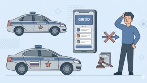 Современная иллюстрация на тему обжалования штрафов ГИБДД Москвы, избегайте ошибок.